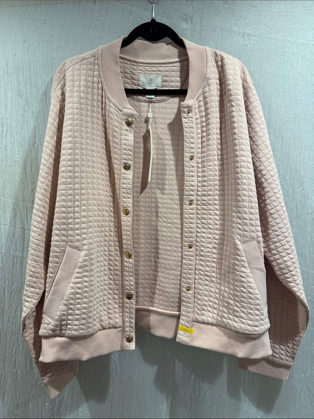 Caslon Blush Quilted Bomber Jacket